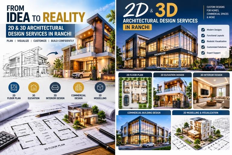 2D & 3D Architectural Design Services in Ranchi