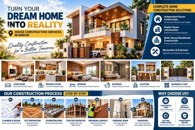Best House Construction Services in Ranchi